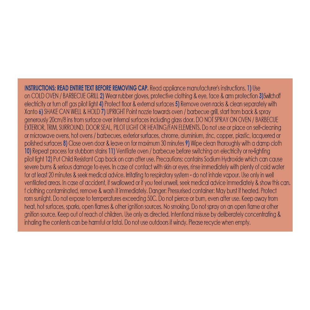 Xanto Zazzoosh! Diamond Oven & BBQ Cleaner, 600ml